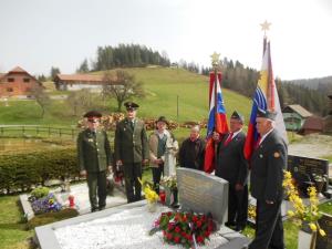 Delegacija Veleposlaništva Ruske federacije v Sloveniji položila vence